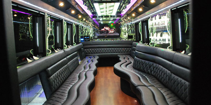 interior design of Party Bus 20 Pax